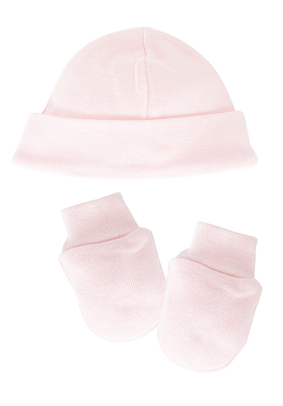 Conjunto bebé gorro+manoplas