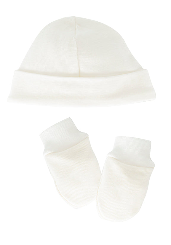 Conjunto bebé gorro+manoplas