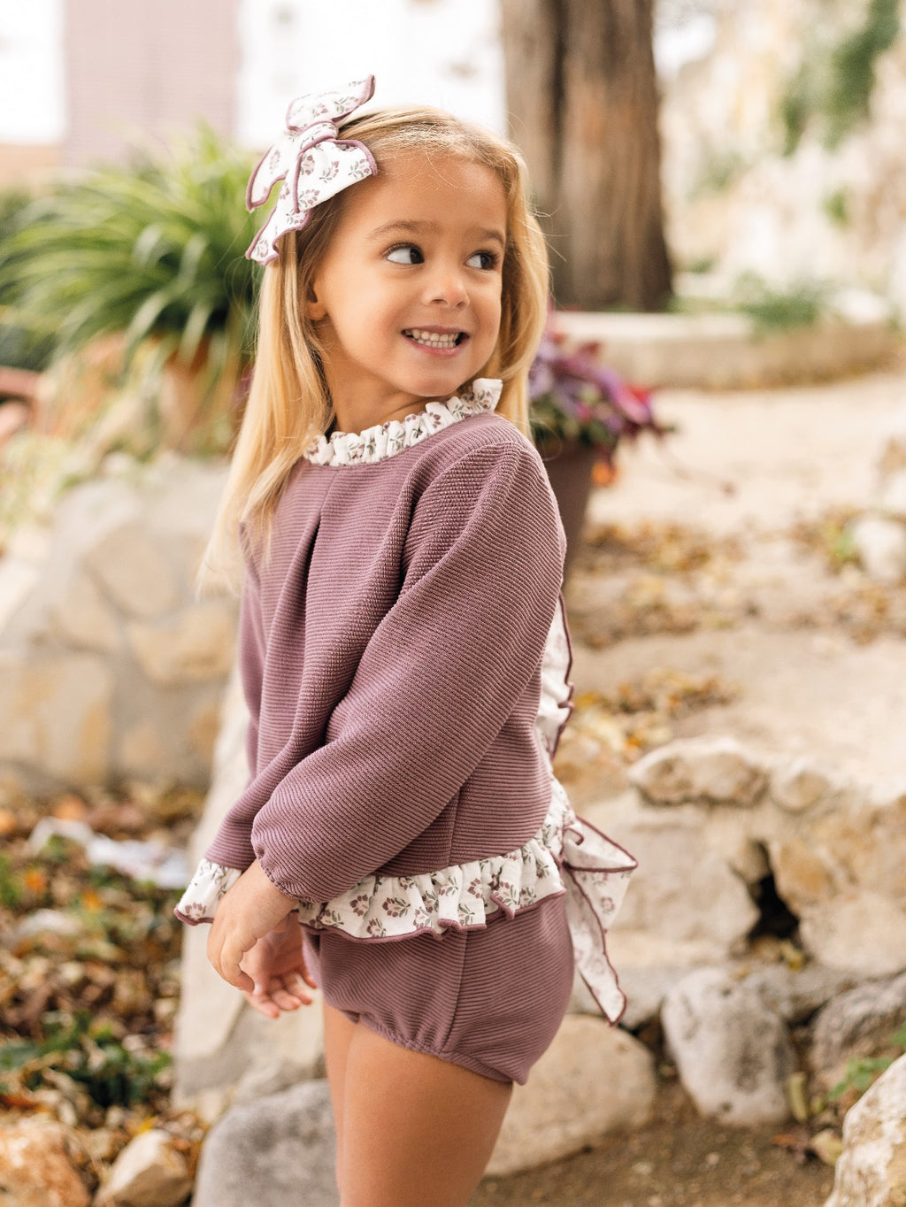 Conjunto pololo berenjena Meira