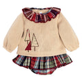 Conjunto de pololo para bebé niña Tartán Trives