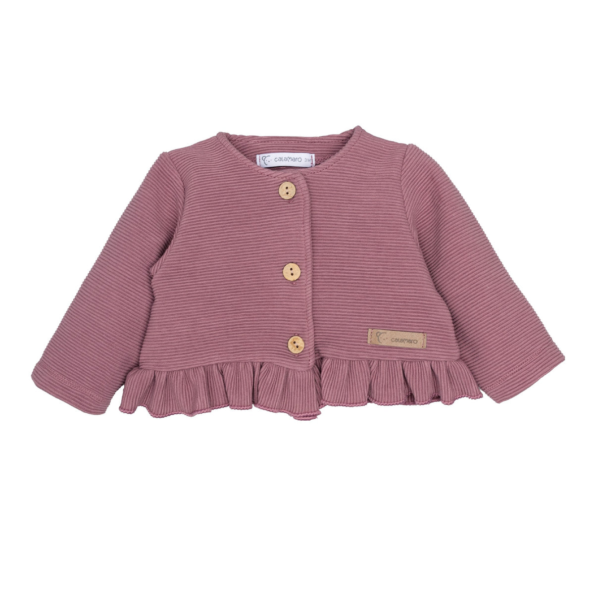 Chaqueta punto berenjena