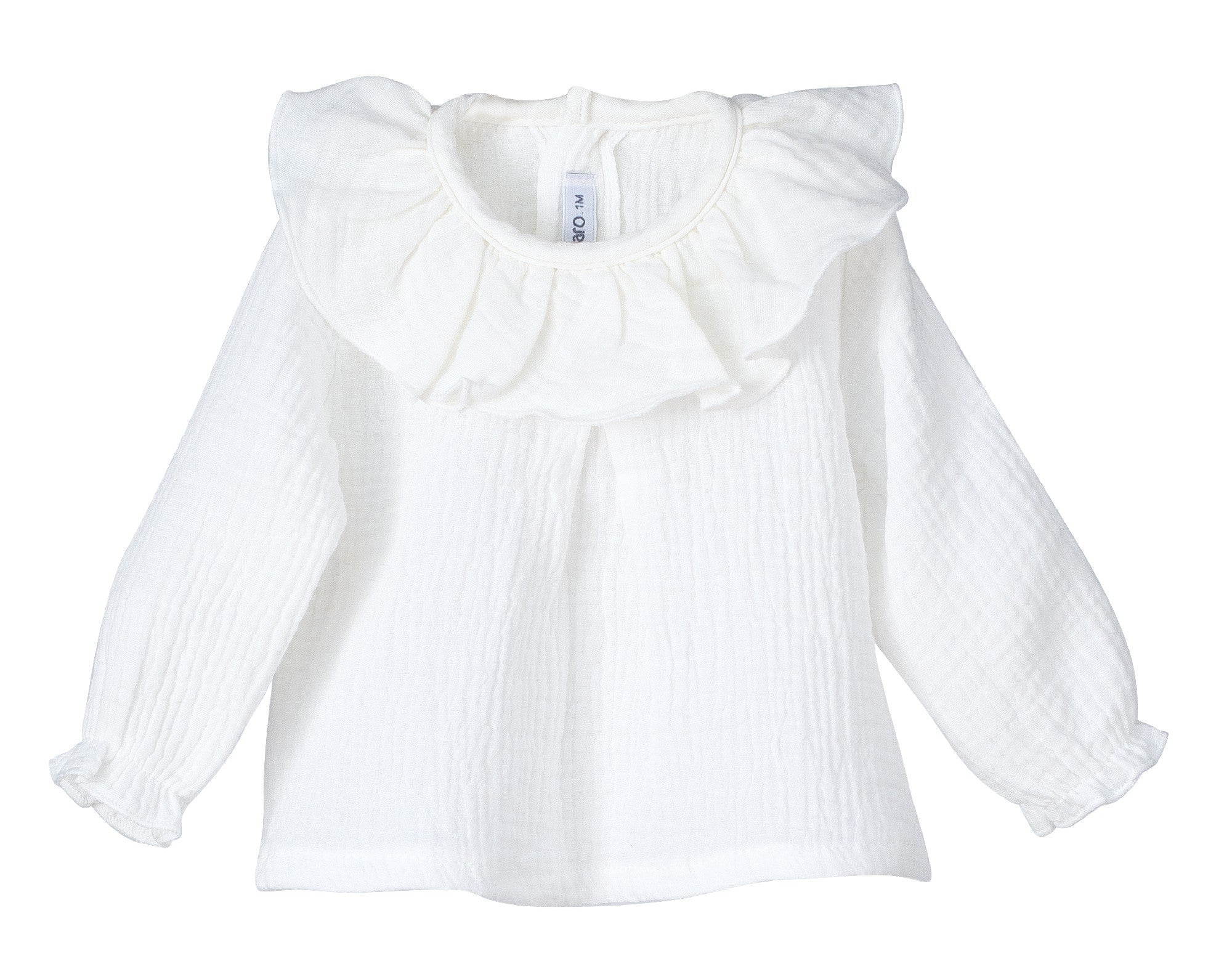 Camisa bambula cuello volante