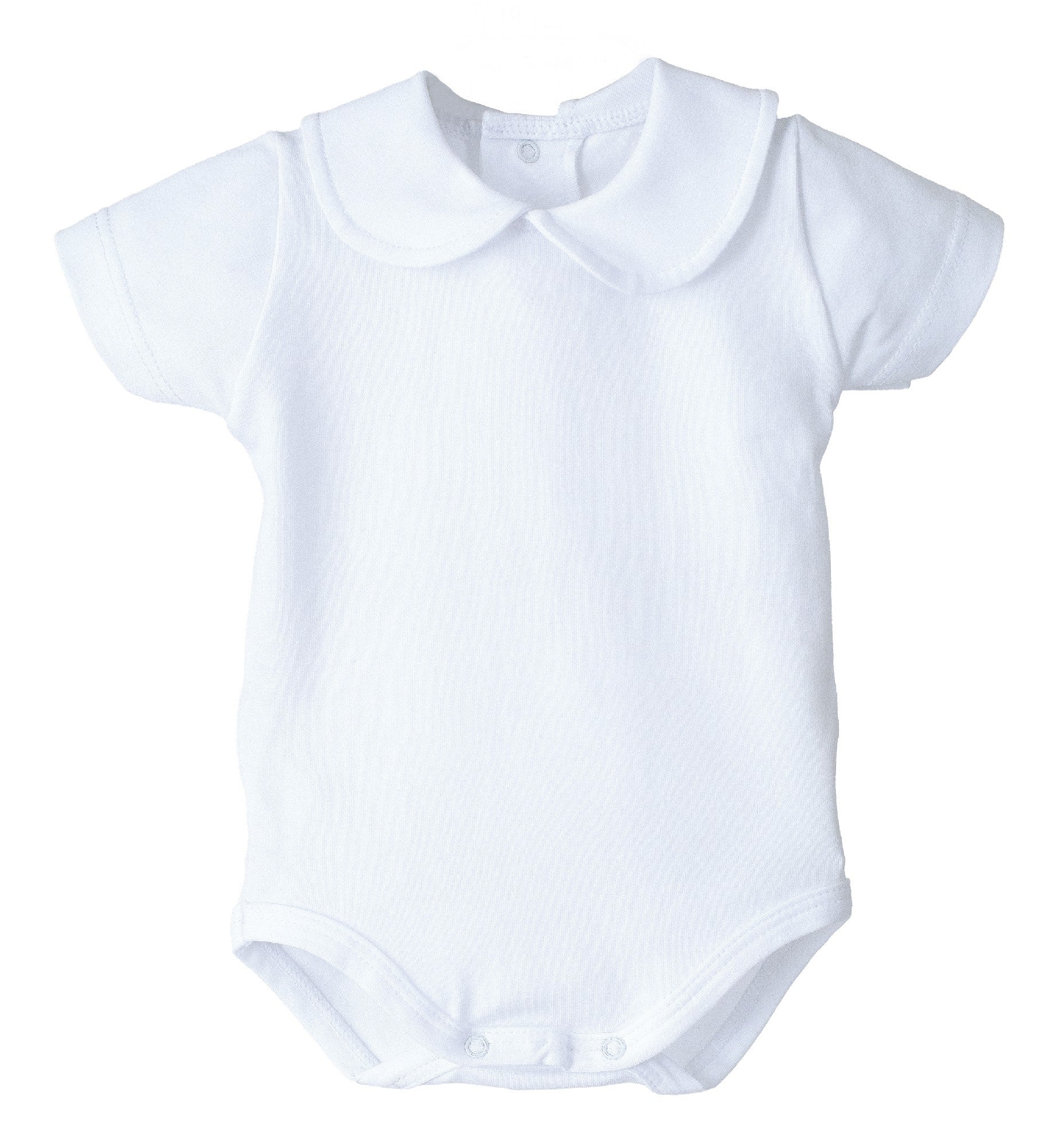 Body manga corta cuello bebé