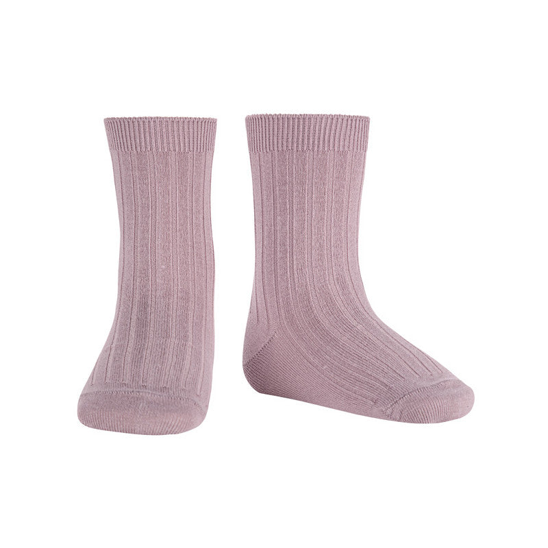 Calcetines cortos básicos punto canalé CÓNDOR