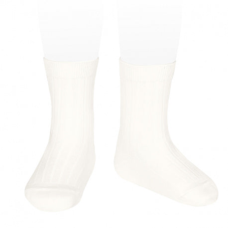 Calcetines cortos básicos punto canalé CÓNDOR