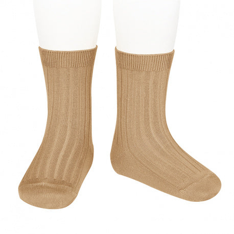 Calcetines cortos básicos punto canalé CÓNDOR
