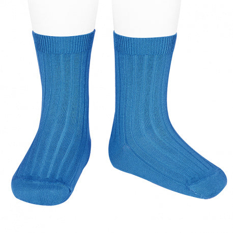 Calcetines cortos básicos punto canalé CÓNDOR