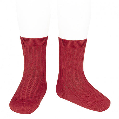 Calcetines cortos básicos punto canalé CÓNDOR