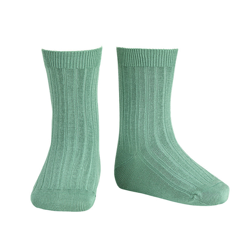 Calcetines cortos básicos punto canalé CÓNDOR