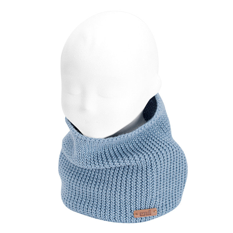 Cuello mezcla lana merino, punto links CÓNDOR