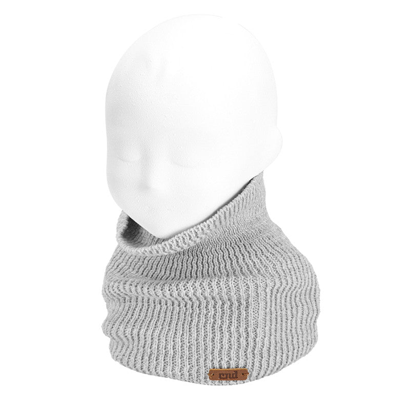 Cuello mezcla lana merino, punto links CÓNDOR