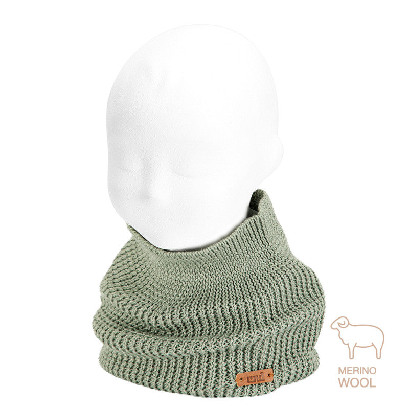 Cuello mezcla lana merino, punto links CÓNDOR
