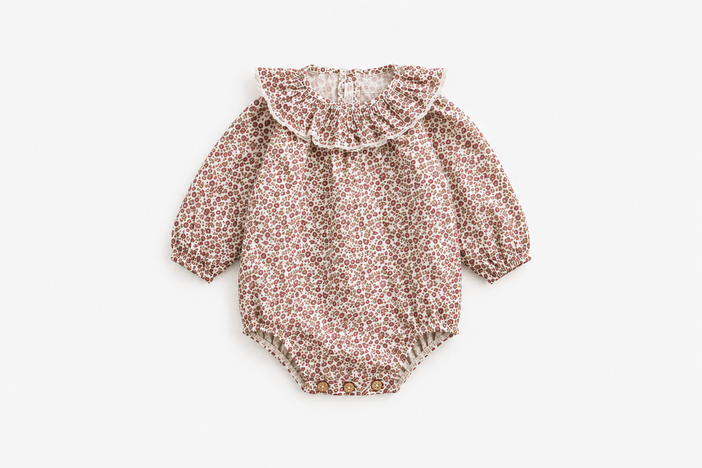 Body Estampado para Bebé con Cuello Smock CÓNDOR