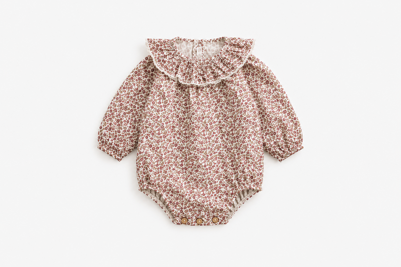 Body Estampado para Bebé con Cuello Smock CÓNDOR