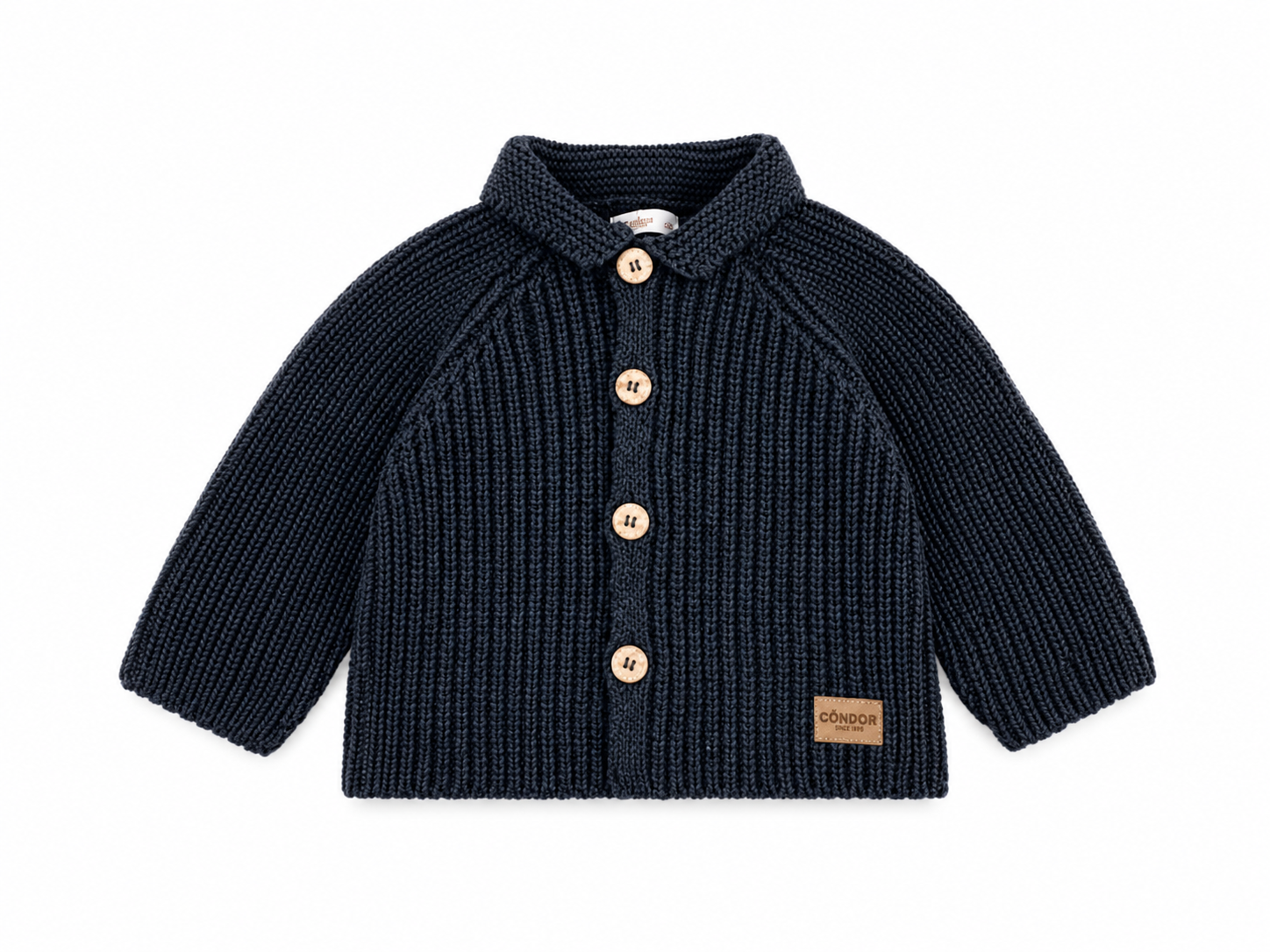 Chaqueta punto perlado con capucha CÓNDOR