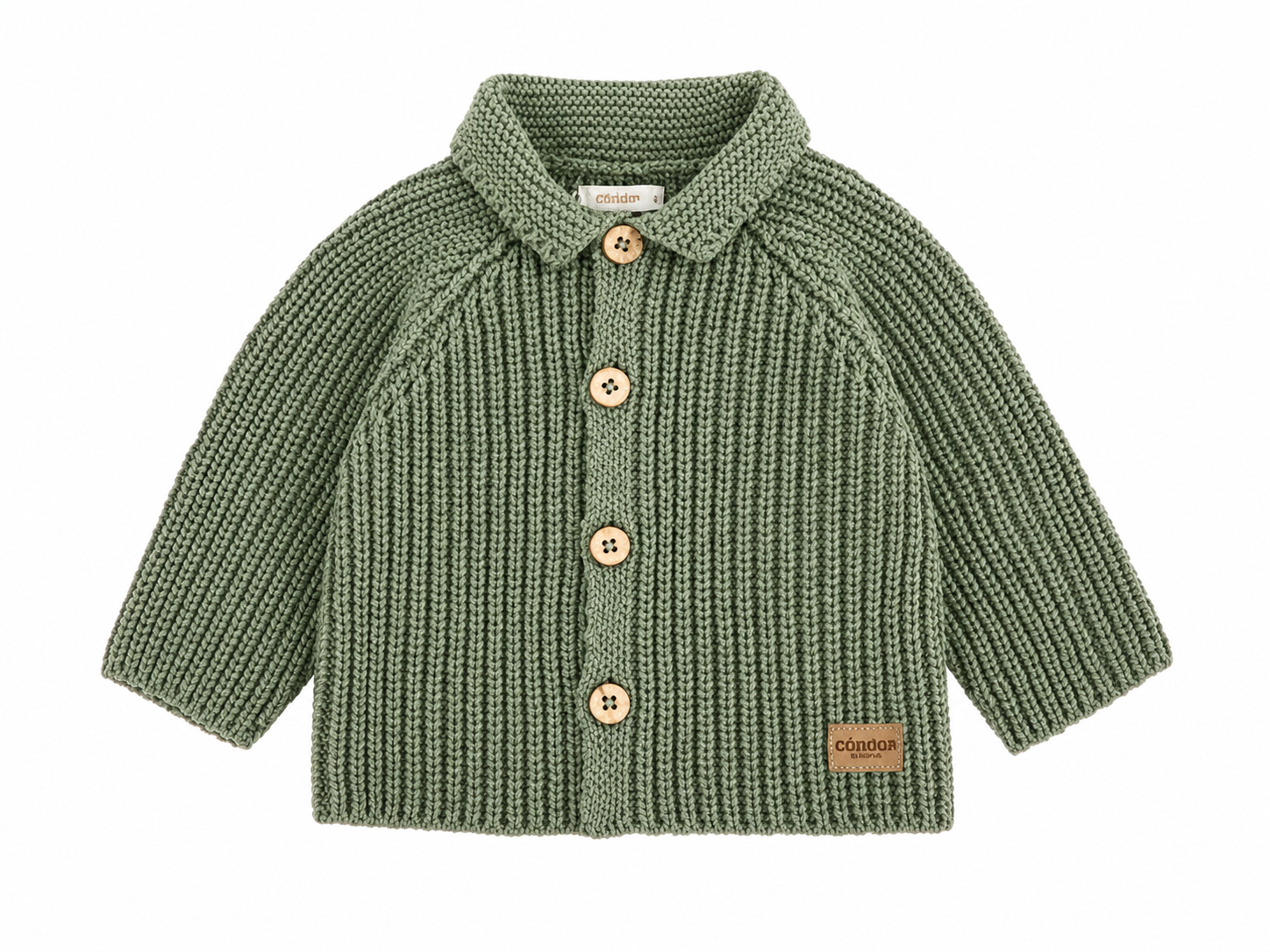 Chaqueta punto perlado con capucha CÓNDOR