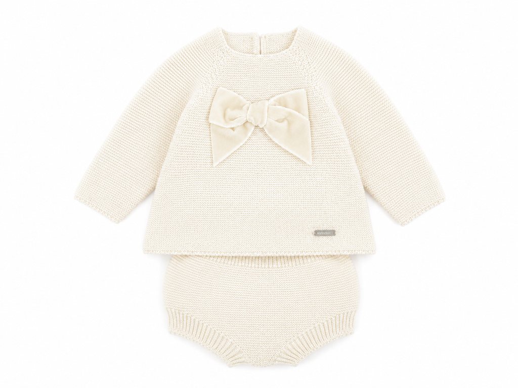 Conjunto lazo terciopelo (jersey + cubrepañal) CÓNDOR