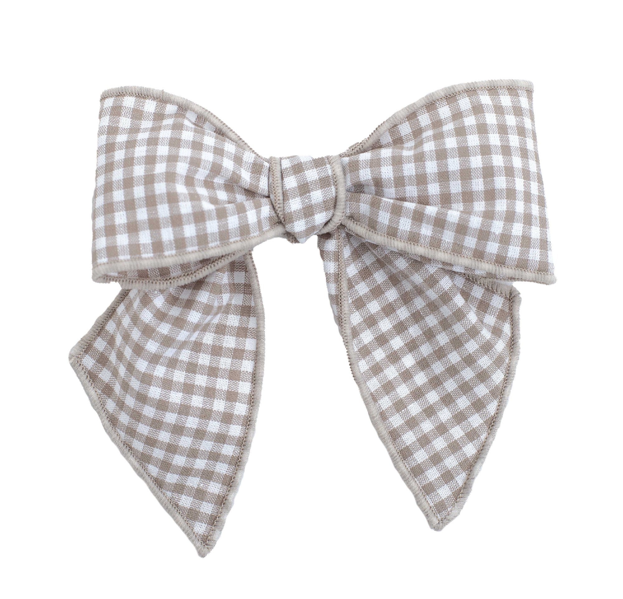 Lazo pelo pinza cuadro vichy