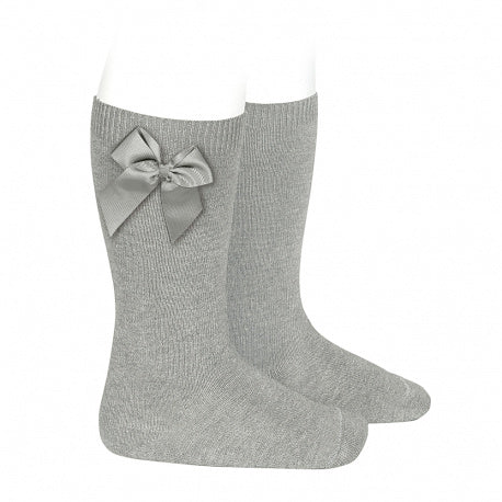 Calcetines altos algodón con lazo lateral grogrén CÓNDOR